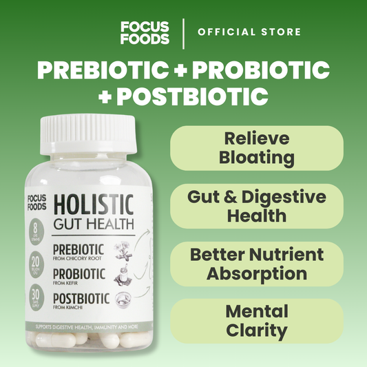 Holistic Gut Health - Prebiotics, Probiotics, Postbiotics from Natural Sources