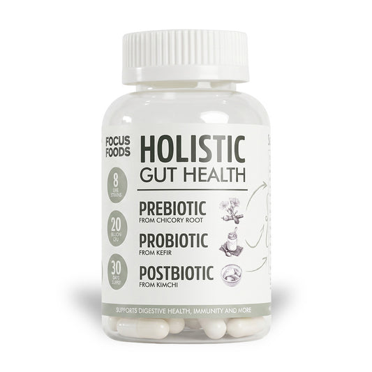 Holistic Gut Health - Prebiotics, Probiotics, Postbiotics from Natural Sources