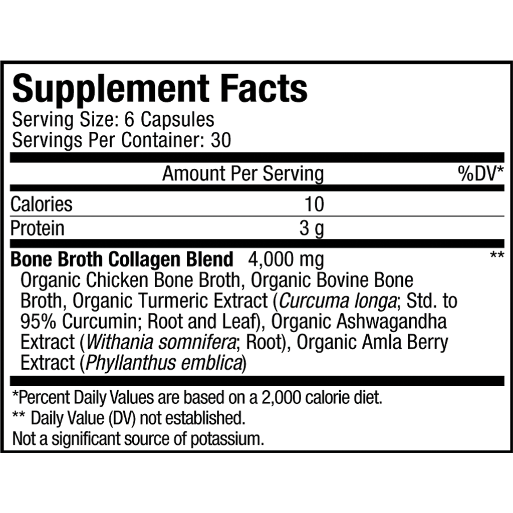 Codeage - Grass Fed Organic Bone Broth Collagen - Focus Foods