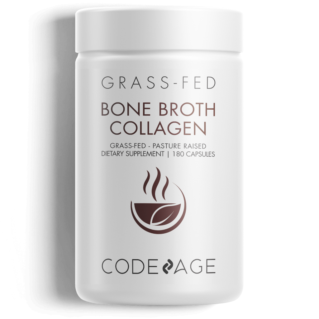 Codeage - Grass Fed Organic Bone Broth Collagen - Focus Foods