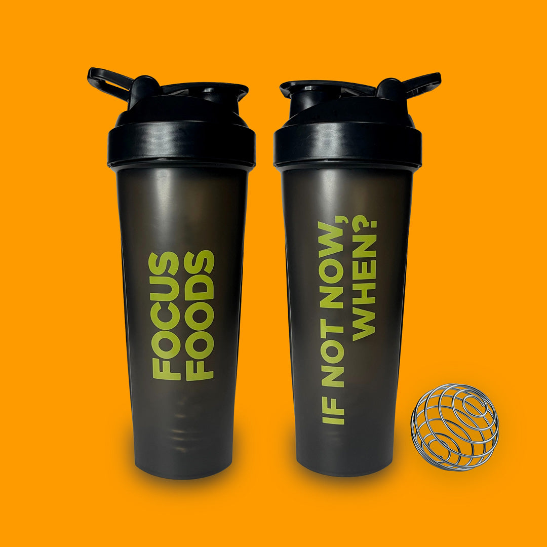 Focus Foods Shaker Bottle - 800ml with spring ball - Focus Foods